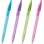 Ручка шариковая автоматическая ERICH KRAUSE "R-301 Spring", СИНЯЯ, корпус ассорти, 1,0 мм  53344