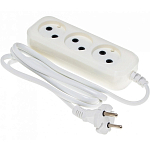 Сетевой удлинитель  1.5м BURO BU-PSL3.1/W 3 розетки, белый (пакет ПЭ)