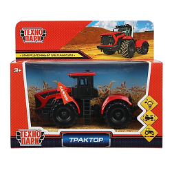 Модель металл свет-звук кировец к7, 13 см, инерция,  красный Технопар 392083