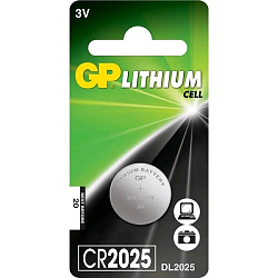 Элемент питания GP CR2025 BL-1 (10/100/900)