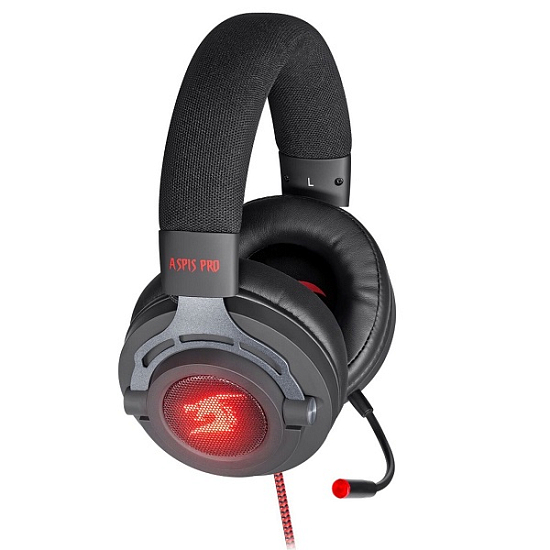 Наушники REDRAGON Aspis Pro черный/красный