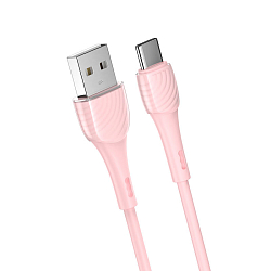 Кабель USB <--> Type-C  1.0м HOCO X49 розовый