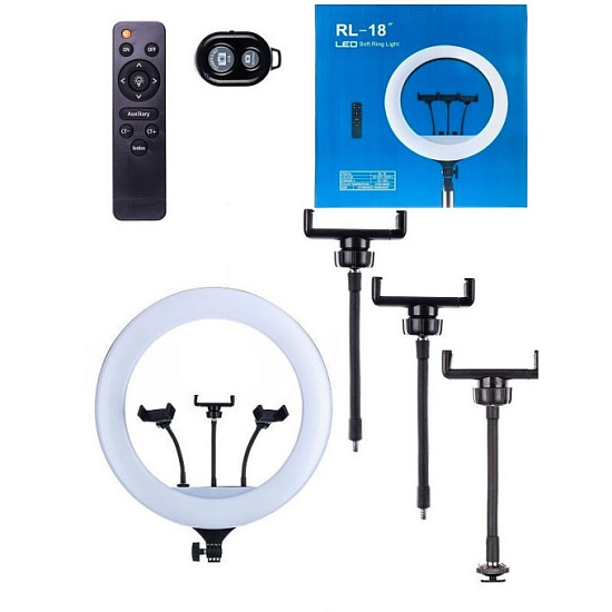 Светодиодное кольцо-подсветка 46 см RL-18 с пультом (без штатива)