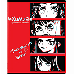 Тетрадь предметная ANIME 48л, глянцевый УФ-лак, ХИМИЯ, клетка, BRAUBERG, 404543