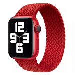 Тканевый ремешок KEEPHONE для Apple Watch 42/44 mm черно/красный