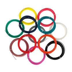 Пластик LuazON PLA-12, для 3Д ручки, 12 цветов по 10 метров 5120751