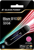 USB 32Gb Silicon Power B10 Blaze (70Mb/s) (USB 3.0)