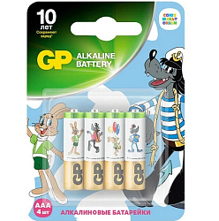 Элемент питания GP LR03 BL-4 (24ASMF-2CR4) СоюзМультфильм 40/320