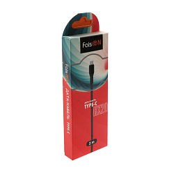 Кабель USB <--> Type-C  2.0м FAISON HX20 чёрный