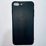 Силиконовый чехол CARBON для iPhone 7/8 Plus чёрный