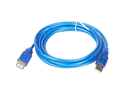 Кабель-удлинитель USB  1.8м TELECOM голубая изоляция
