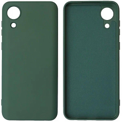 Силиконовый чехол SILICONE CASE для Samsung Galaxy A03 Core зелёный