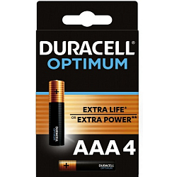 Элемент питания DURACELL LR03 OPTIMUM BL-4 (4/32/16896)