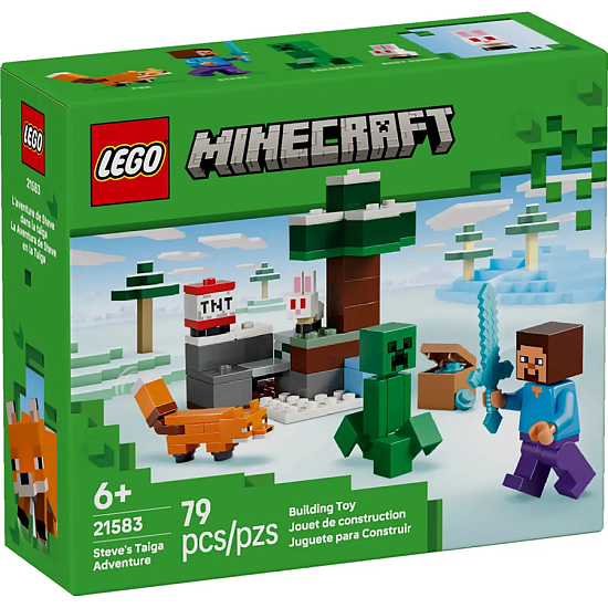 Конструктор LEGO Minecraft 21583 Приключения Стива в тайге