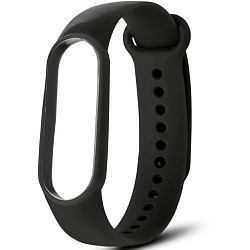 Силиконовый ремешок NONAME для Xiaomi Mi Band 3/4 silicon loop Dark gray