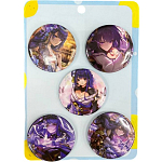 Набор значков 5шт. 45мм "Боги импакта" №11