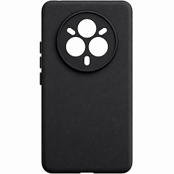 Задняя накладка ZIBELINO Soft Matte для Realme 14 Pro 5G (черный) с микрофиброй
