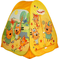 Палатка детская игровая "Три Кота" 81х90х81см, в сумке