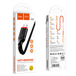 Кабель USB microUSB 1.0м HOCO X59 Victory чёрный