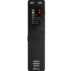 Диктофон RITMIX RR-155 16Gb Black, 16Гб