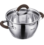 Набор кастрюль REGENT 67-02  Linea Truffle, 6 пр. со стекл. крышками 1,6л/2,3л/3,2л