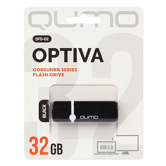 USB 32Gb QUMO Optiva 02 Black (QM32GUD-OP2-black)