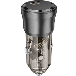 Авто ЗУ 1USB BOROFONE BZ24, QC,FCP,AFC, Type-C, чёрный