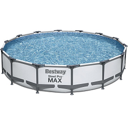 Бассейн каркасный BESTWAY 56595 Steel Pro Max 427х84см, 10220л, фил.-насос 2006л/ч,