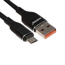 Кабель USB <--> microUSB  1.0м SMARTBUY S72 черный (iK-12-S72b)