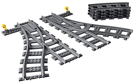 Конструктор LEGO City 60238 Железнодорожные стрелки (Уценка)