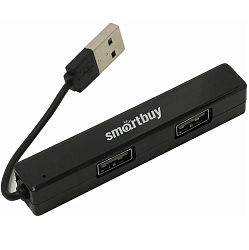 USB-Хаб SMARTBUY (SBHA-408-K) черный, 4 порта