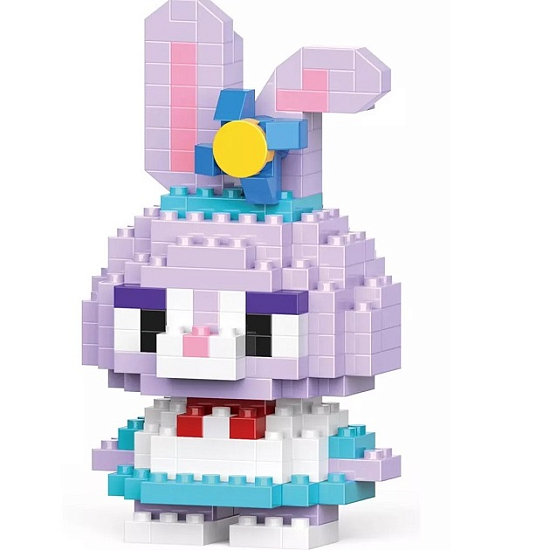 Фигурка-конструктор "Заяц" фиолет 04