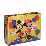 Пакет Happy Birthday,40×31×11.5 см, Микки Маус