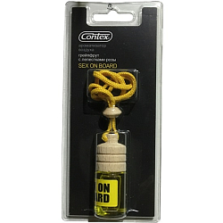 Ароматизатор CONTEX ORG SEX ON BOARD аромат розы с цитрусовыми нотами, флакон с деревянной крышкой (блистер)
