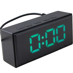 Часы электронные настольные NA-6093 зелёные