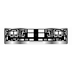 Рамка номерного знака AVS RN-12 хром