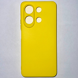 Задняя накладка Мобилис для Xiaomi Redmi Note 13 (4G), желтый , матовая с защитой камеры