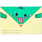 Открытка в форме конверта «Динозавр», 12 х 18 см 10820909