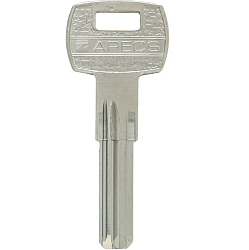 Заготовка ключа APECS K-T1 APK5R 3паза (27,6*8,9*2,7) бронь Китай