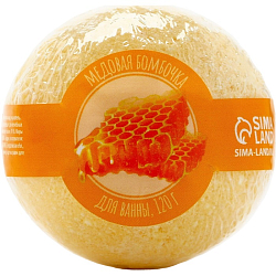 Бомбочка для ванны, 120 г, аромат медовый, КЛАДОВАЯ КРАСОТЫ 9075410