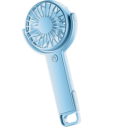 Вентилятор WALKER WFAN-30, поворотный, с крючком-подставкой, синий