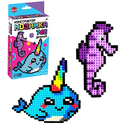 Конструктор мозаика «Pixi. Морские зверята», 748 деталей 9384108