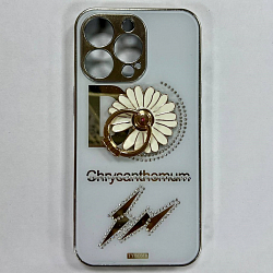 Задняя накладка Craft для iPhone 13 Pro, стразы, с кольцом