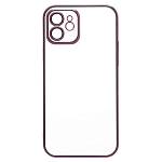 Задняя накладка PC073 для iPhone 12 (violet) (213804) с закрытой камерой