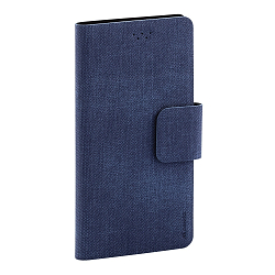 Чехол футляр-книга MAVERICK Slimcase 6,5-7,0" универсальный, алькантара, синий