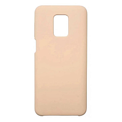 Задняя накладка SILICONE COVER для Xiaomi Redmi Note 9 пудровый
