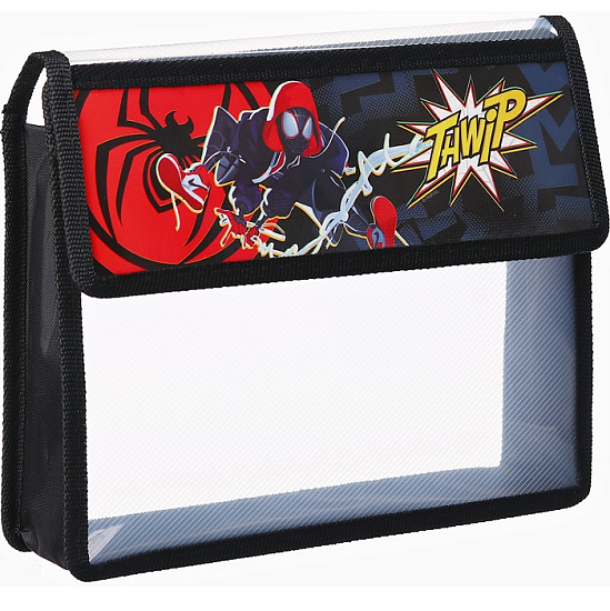 Папка для тетрадей А5, пластик, на липучке, Человек-паук