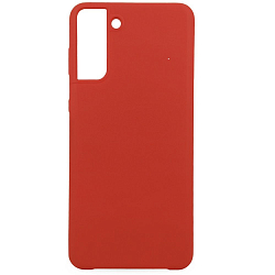 Задняя накладка SILICONE COVER для Samsung Galaxy S21 Plus красный