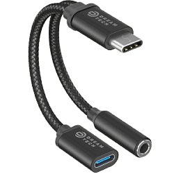 Переходник Jack 3.5 >--> Type-C DREAM B4 черный