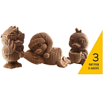 Картонный 3D конструктор Объемная игрушка "Утята" (3 игрушки в наборе)